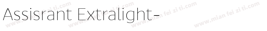 Assisrant Extralight字体转换